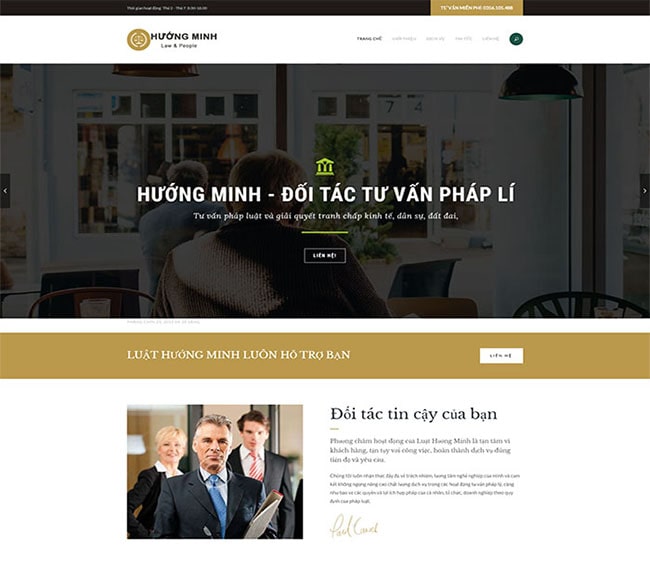 Mẫu website công ty luật 1